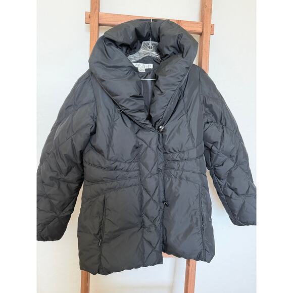LARRY LEVINE - black DOWN Coat/ Puffer -size small - Picture 1 of 9